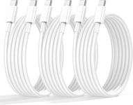 USB C to USB C Charger Cable 2M 3Pack 60W, for Apple iPhone 15 Charger Cable Fa