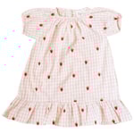 Flöss Dolly Klänning Pink Berry Gingham | Rosa | 104 cm