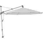 Glatz, Sombrano S+ frihängande parasoll 350 cm anodizerad alu  Kat.5 555 Grey Stripe