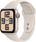 Apple Watch SE 2nd Gen 40mm LTE (tähtivalo/tähtiv. urheiluranneke M/L)