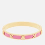 Kate Spade New York Heritage Bloom Gold Plated and Resin Bangle