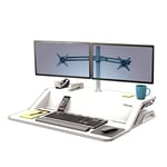 Fellowes 8042901 27" Silver Flat Screen Desk Mount - Flat Screen Desk Mounts (6kg, 27"), Height Adjustment, Silver)