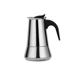 Akin Stainless Steel Moka Pot, Italian Top Moka Expresso Percolator 2/4/6/9/12 Cups Stovetop Coffee Maker Moka Pot