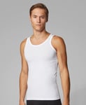New HUGO BOSS men white designer casual lounge jean t-shirt Vest tank top Medium