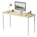 CubiCubi Bureau Informatique Ordinateur - 100 * 48 * 73 cm Simple Petite Moderne Table, Style Industriel Economiser Espace, Bureaux Etudier Ecriture pour Bureau, Domicile, Chambre, Salon, Beige