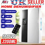 2200ml Dehumidifier with Air Purifier Portable for Condensation Moisture Damp UK
