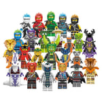 Set med 24 st Ninja minifigurer