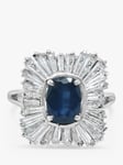 Milton & Humble Jewellery Second Hand Ballerina Cluster Sapphire & Diamond Cocktail Ring
