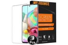 Mp-france Protection écran smartphone Vitre protection ecran pour samsung galaxy a71 verre trempé incassable lot de [x3] tempered glass