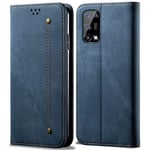 CHZHYU Case for OPPO Realme 7 Pro,Realme 7 Pro Phone Case,Flip Leather Wallet TPU Bumper Case Cover with Card Holder Kickstand for Realme 7 Pro (Blue)