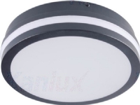Kanlux Plafoniera LED-taklampe med bevegelsessensor BENO 24W NW-O-SE GR 1920lm 4000K IP54 33345