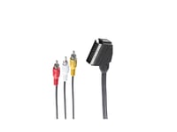 Shiverpeaks Bs98034, 2 M, Scart (21-Pin), 3 X Rca, Hankoppling, Hankoppling, Nickel