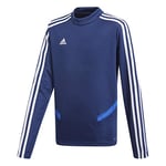 adidas Tiro19 Training Top Haut d'entraînement Mixte Enfant, Dark Blue/Bold Blue/White, FR : XL (Taille Fabricant : 164)