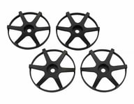 Street SJM Wheel Disc Concave 6 Black 4pcs