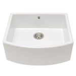 Caple PEMBERLEY Pemberley 60cm Single Bowl Ceramic Sink - WHITE