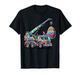 Bunny Crane Truck Easter Egg Mens Womens Kids Easter T-Shirt