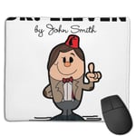 Dr Eleven Doctor Who Matt Smith Mr Men Customized Designs Non-Slip Rubber Base Gaming Mouse Pads for Mac,22cm×18cm， Pc, Computers. Ideal for Working Or Game