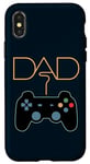 Coque pour iPhone X/XS Gamer Dad Manette de jeu vidéo pour la fête des pères