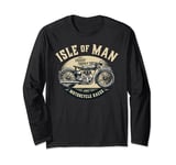 Isle of Man TT Races Vintage Motorcycle Retro Design Long Sleeve T-Shirt