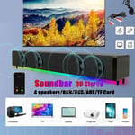 Soundbar Bluetooth Wireless BT Sound Bar Speaker System Subwoofer TV Home Theate