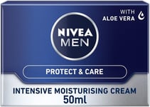 NIVEA MEN Intensive Moisturising Face Cream Protect & Care Pack of 3 (3 X 50 Ml)