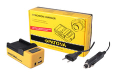 Patona Synchron USB Lader for Nikon ENEL14 EN-EL14 with LCD 150604622 (Kan sendes i brev)
