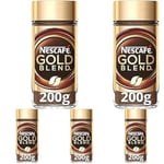 Nescafe Gold Blend Instant Coffee, 200g (Pack of 5)