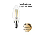 Seca dimbar LED kronljus 2200K 100lm E14 1,5W