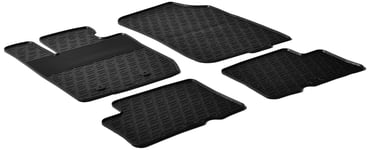 Gummimattor lampliga for Dacia Duster 2010 GDesign 4delad monteringsklammor