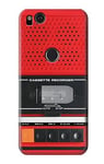 Red Cassette Recorder Graphic Case Cover For Google Pixel 2 XL