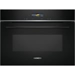 Siemens iQ700 Built-In Microwave with Grill - Black CE732GXB1B