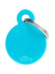 MyFamily ID Tag Basic collection Small Round Light Blue in Aluminum
