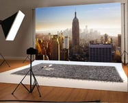 HD New York Empire State Building Backdrop 7x5ft Manhattan Center Photography Background Skyscraper New York City Landmark Adults Birthday Party Decoration Business Office Wallpaper Photos Props