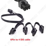 Corsair RM1000X RM550X 650X 750X 850X 6Pin to 4 IDE  Modular Power Supply Cable