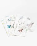 Vaskekluter 5pk -  100% Bambus - 30x30cm - Layette - Blå Mix