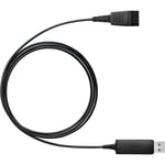 Headset-adapter Jabra LINK 230, snabburkoppling till USB (hane)