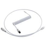 CableMod Pro Coiled Keyboard Cable USB A to USB Type C, Glacier White - 150cm