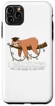 Coque pour iPhone 11 Pro Max I Graduated Can I Go Back To Bed Now - Nap Sloth Graduation