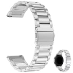 Klockarmband - Rostfritt stål - 22mm - Silver - Kompatibel Samsung Gear S3/Huawei Watch GT 2 Pengar