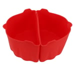 (Red)Silicone Cook Pot Divider Soft Good Protection Slow Cooker Divider Liner