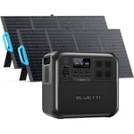 Bluetti - Groupe Electrogène 1800W/1152Wh AC180 Station d'énergie portable avec 2pcs PV120 120W panneau solaire, Générateur électrique avec 2 Sorties