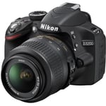 NIKON D3200 - Appareil photo numérique + objectif 18-55 mm VR II - Noir