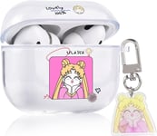 Case for Airpod Pro 2Nd Generation(2022) Cover,Cute Cartoon Moon Beauty Girl Pat