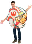 Mens Star Wars Angry Bird Luke Fighter Pilot Fancy Dress Costume