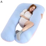 Pregnancy Pillow Full Body Maternity Pregnant Women U Shape A Blue-pink