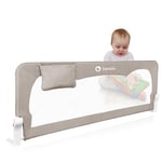 lionelo Hanna Barrière Lit Enfant 150 x 65 cm XL Barrière de Sécurité Pliable et Portable Cadre en métal Anti-Chute Barriã¨res de lit Attachée avec des Ceintures de sécurité