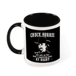 Chuck Norris Sets Fire to Ants at Night Ceramic Coffee Mug Tea Mug,Gift for Women, Girls, Wife, Mom, Grandma,11 oz