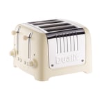 Dualit Toaster 4 Slices Stainless Steel Lite 2000W Gloss Cream