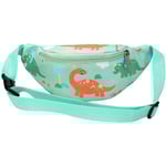 Dinosaurie Midjeväsk, Barn Bum Bag Bumbag Cartoon Hipsack Bälte Väska Midjeväska Fanny Pack Tyg Nylon Pengar Bälte Crossbody Bröst Väska för Barn