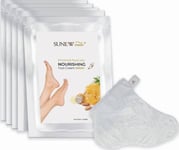 Sunewmed_Nourishing Foot Cream Mask Moisturizing Foot Mask In Sock Form Almond &Amp  Royal Jelly